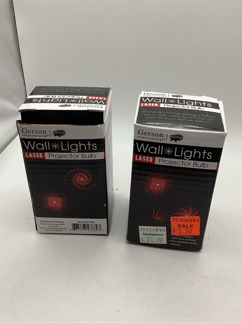 Gerson Wall*Lights Laser Projector Bulb — set of 2